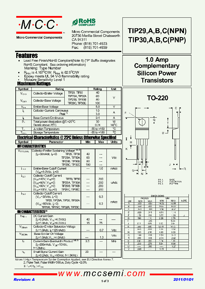 TIP30_3309360.PDF Datasheet