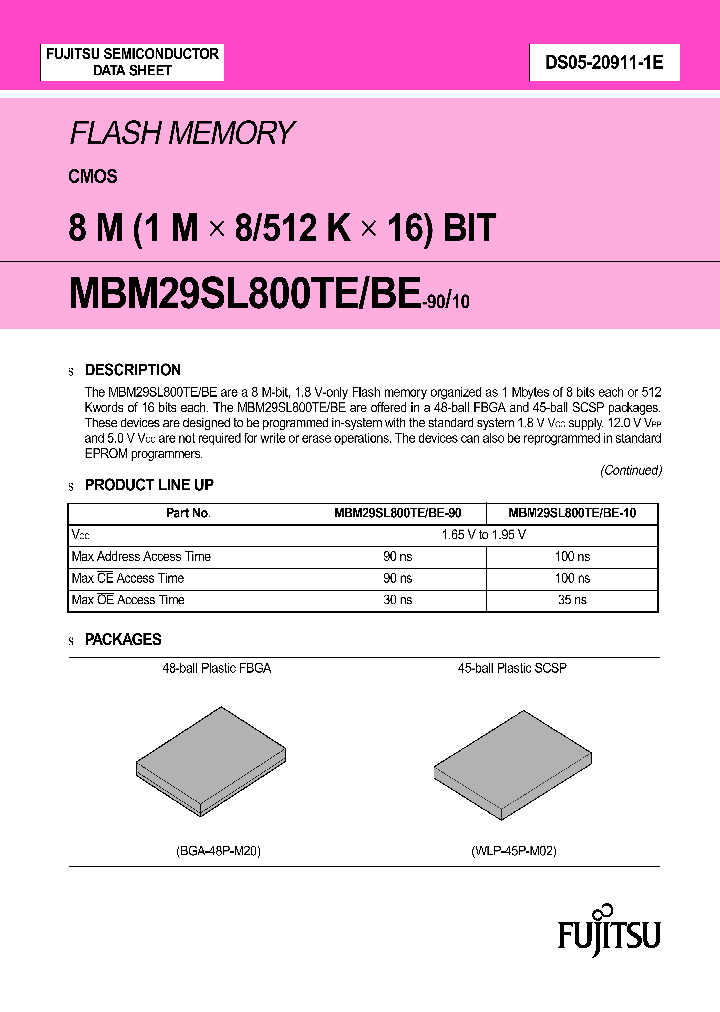 MBM29SL800BE-90PW_3318833.PDF Datasheet