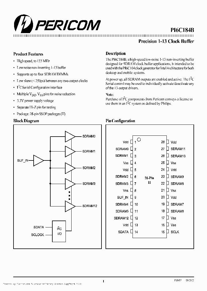 PI6C184BH_3321696.PDF Datasheet