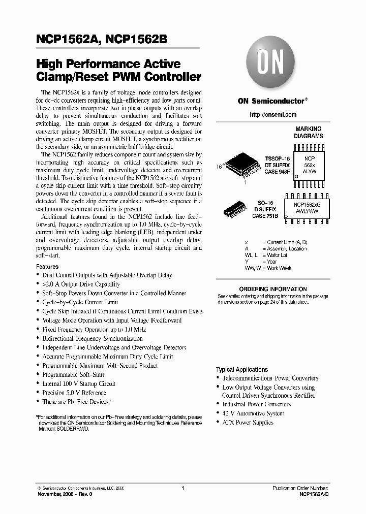 NCP1562A_3323263.PDF Datasheet