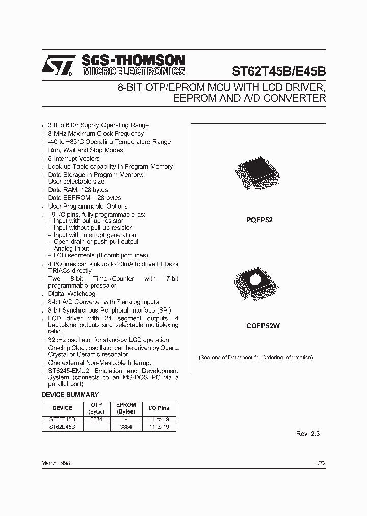 ST62E45B_3324909.PDF Datasheet