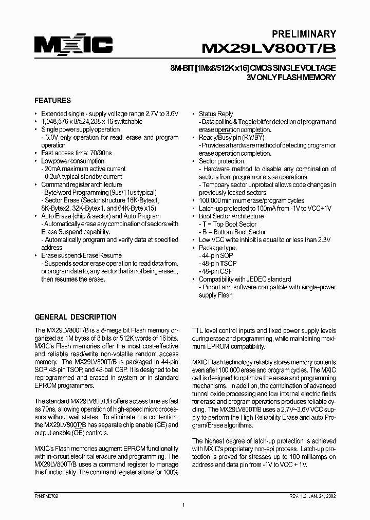 MX29LV800TXBI-90_3326182.PDF Datasheet