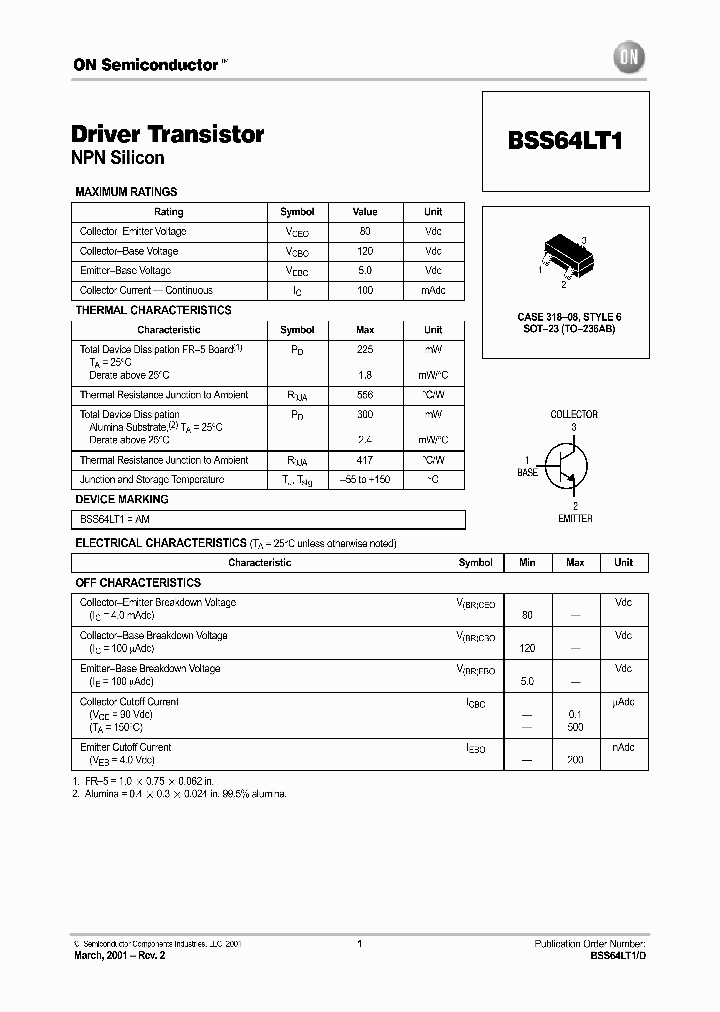 BSS64LT1D_3329793.PDF Datasheet