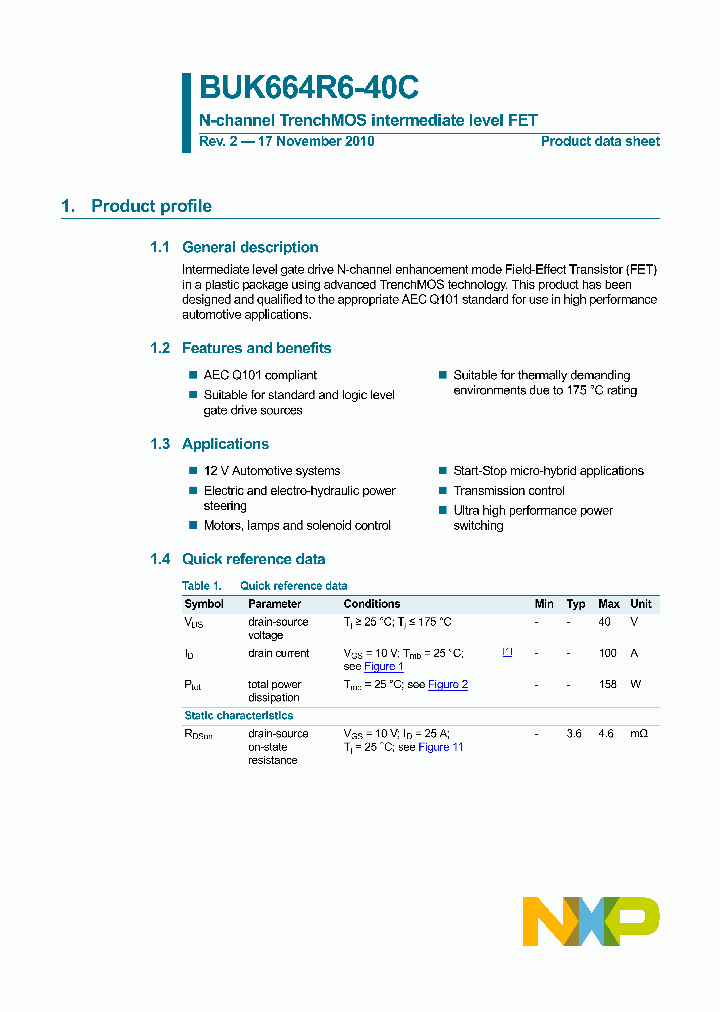 BUK664R6-40C_3331052.PDF Datasheet