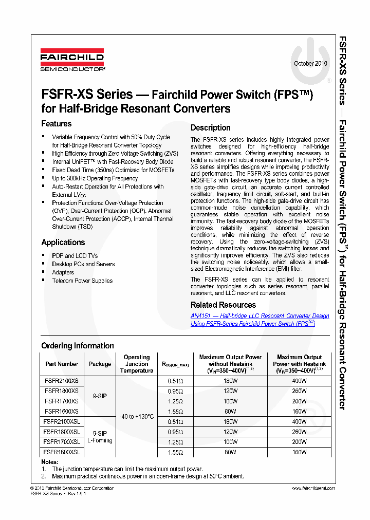 FSFR1800XSL_3354226.PDF Datasheet