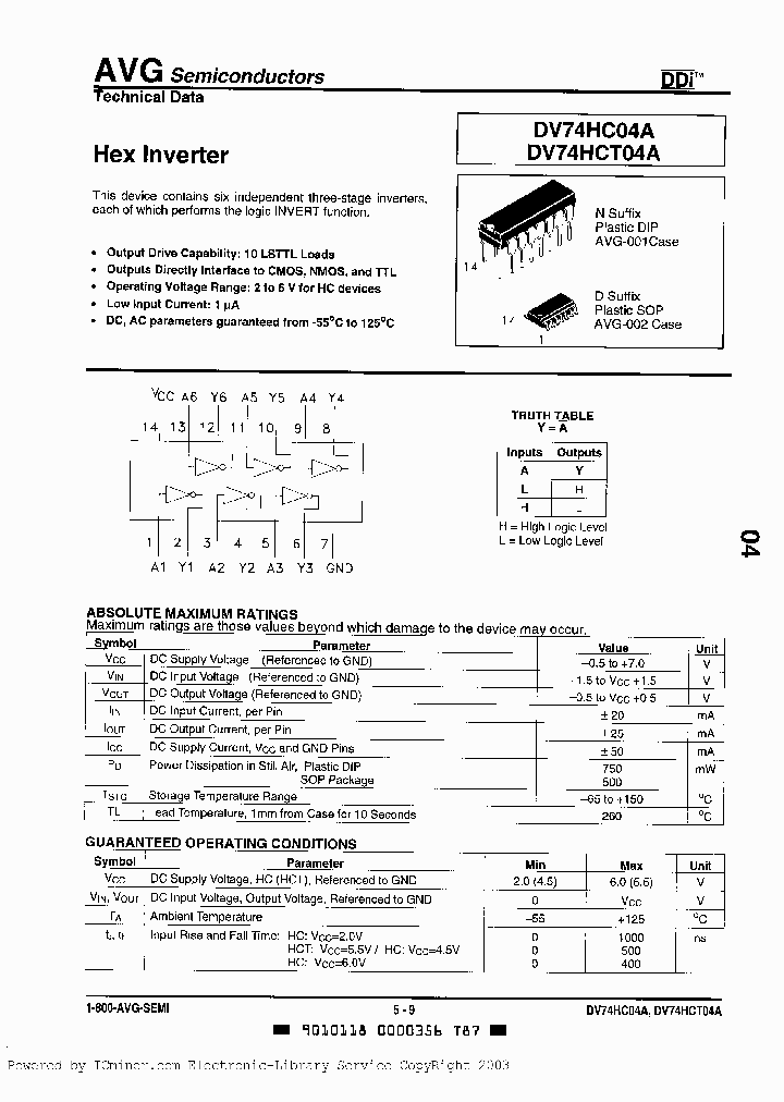 DV74HCT04AD_3357883.PDF Datasheet