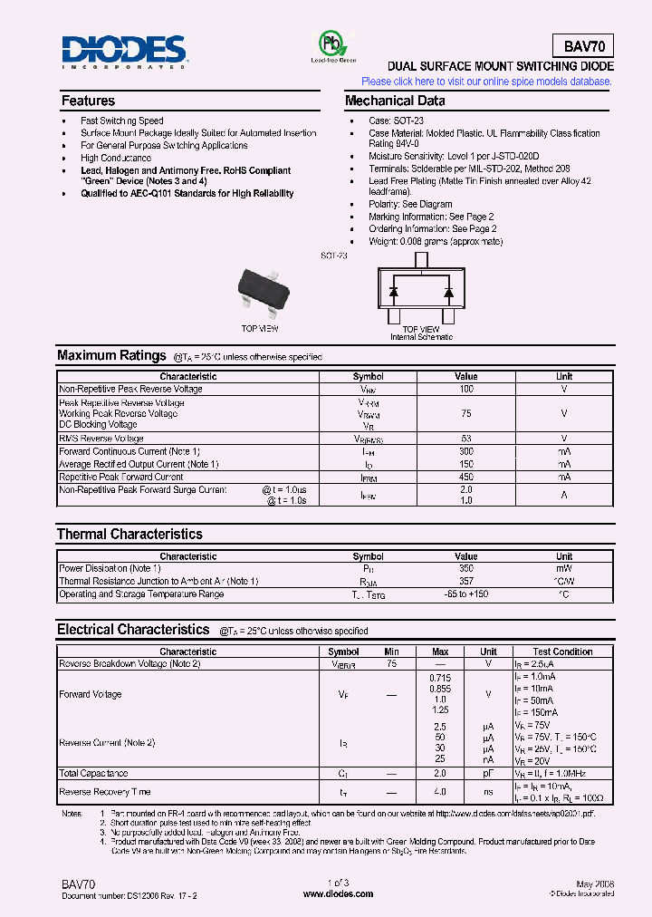 BAV70-7-F_3362139.PDF Datasheet