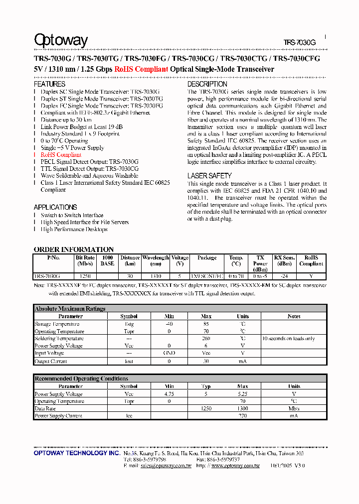 TRS-7030G_3365366.PDF Datasheet