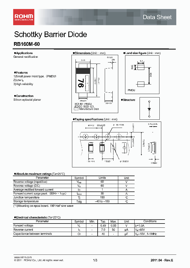 RB160M-6011_3384490.PDF Datasheet
