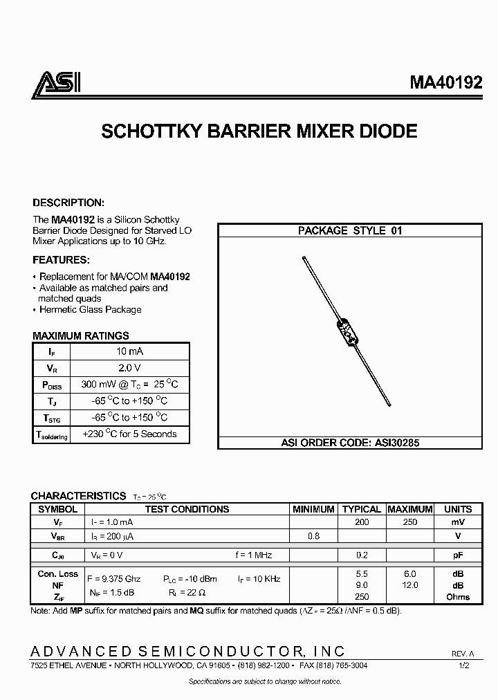 ASI30285_3390404.PDF Datasheet