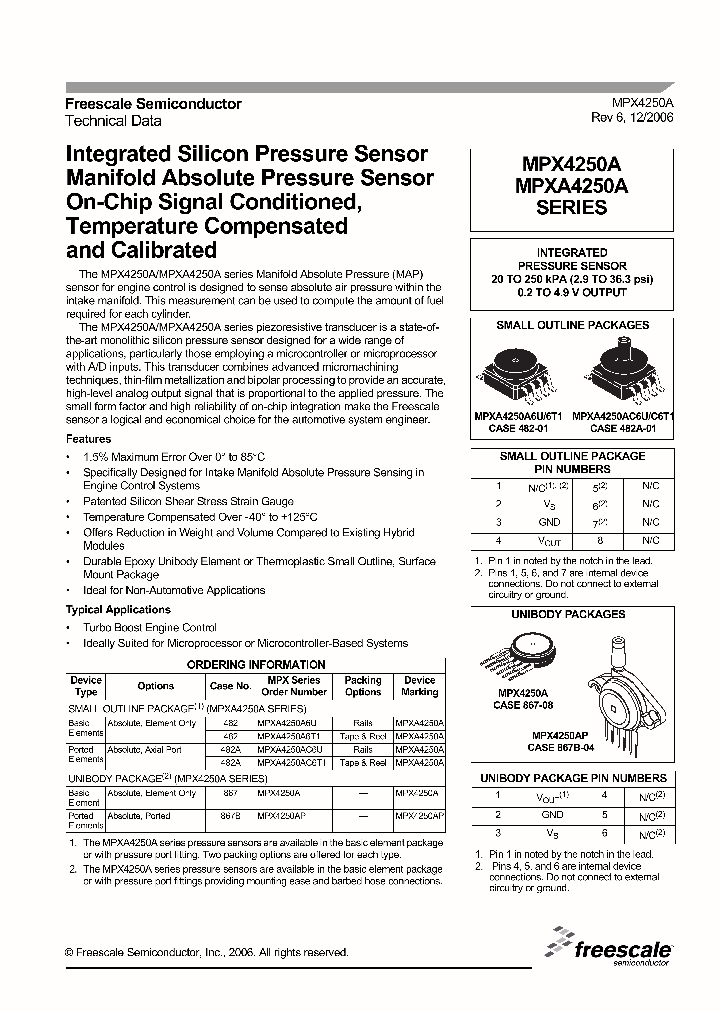 MPXA4250AC6T1_3399820.PDF Datasheet