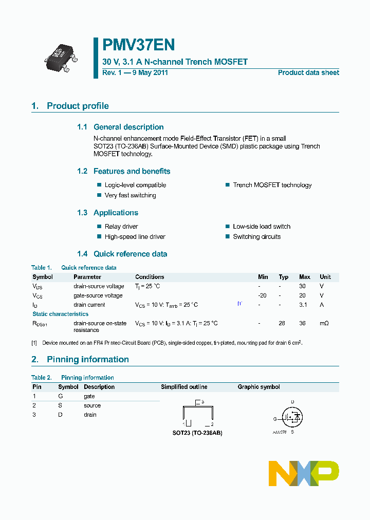 PMV37EN_3413128.PDF Datasheet