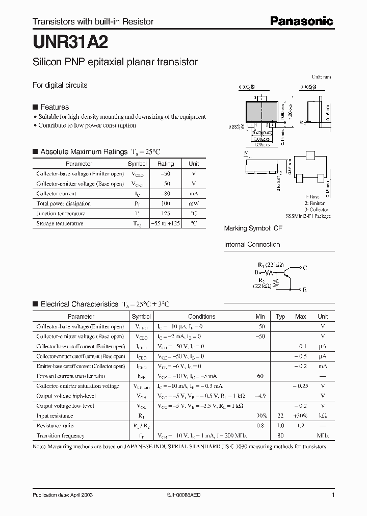 UNR31A2_3427889.PDF Datasheet