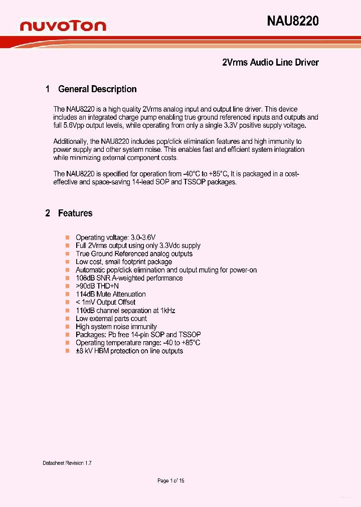 NAU8220_3442909.PDF Datasheet