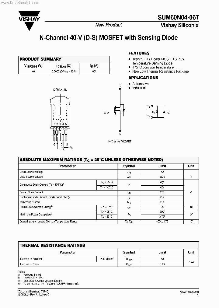 SUM60N04-06T_3502537.PDF Datasheet