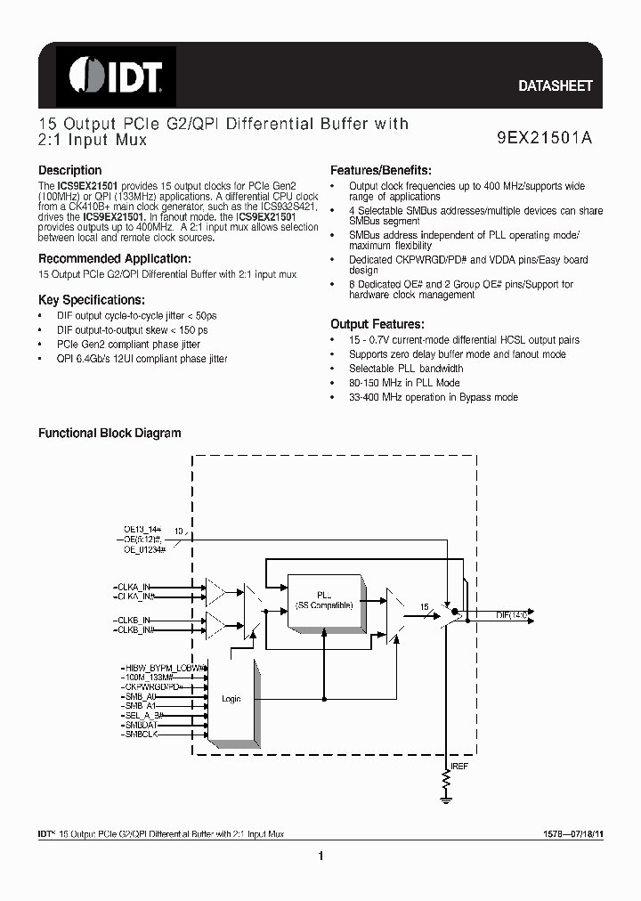 9EX21501A_3520896.PDF Datasheet