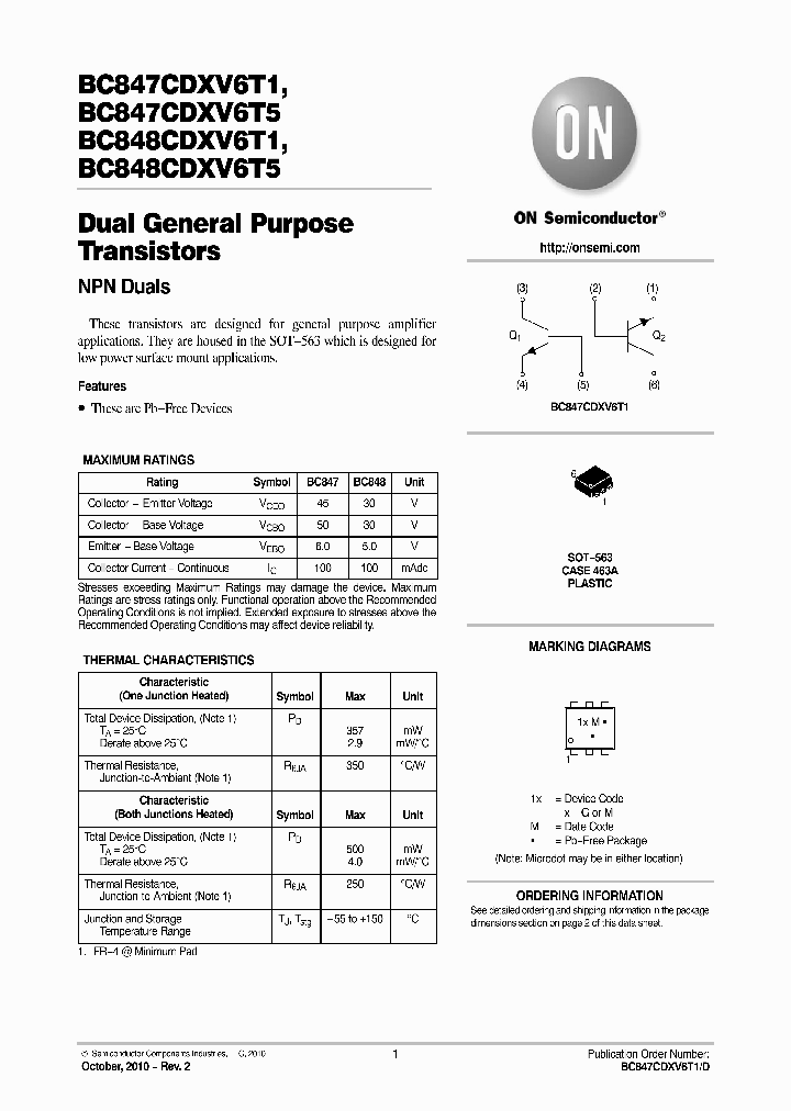 BC847CDXV6T1D_3545228.PDF Datasheet