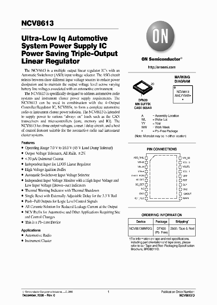 NCV8613_3562054.PDF Datasheet