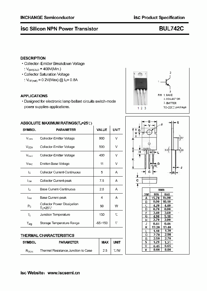 BUL742C_3621935.PDF Datasheet