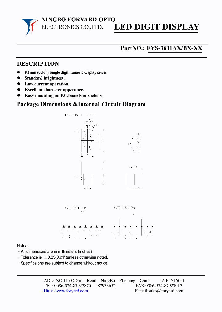 FYS-3611AX1_3652786.PDF Datasheet
