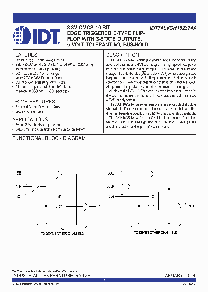 IDT74LVCH162374A_3658083.PDF Datasheet