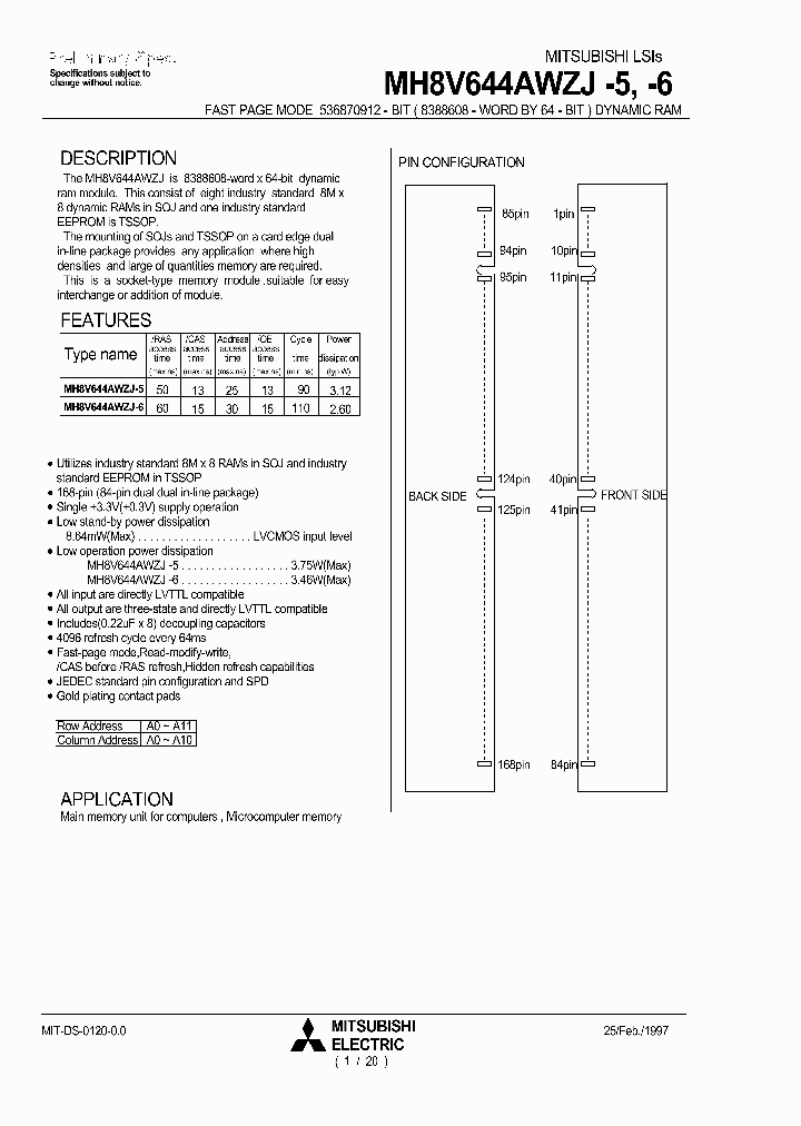 MH8V644AWZJ-5_3661051.PDF Datasheet