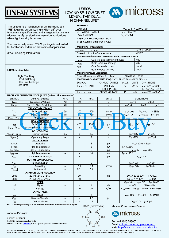 LS5905TO-71_3675670.PDF Datasheet