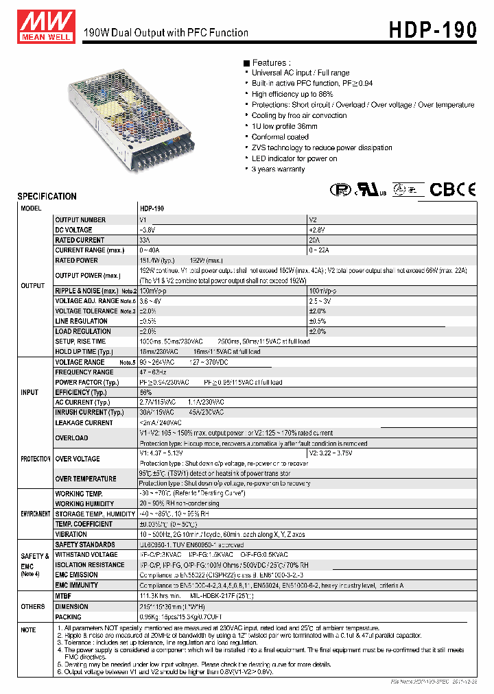 HDP-190_3676375.PDF Datasheet
