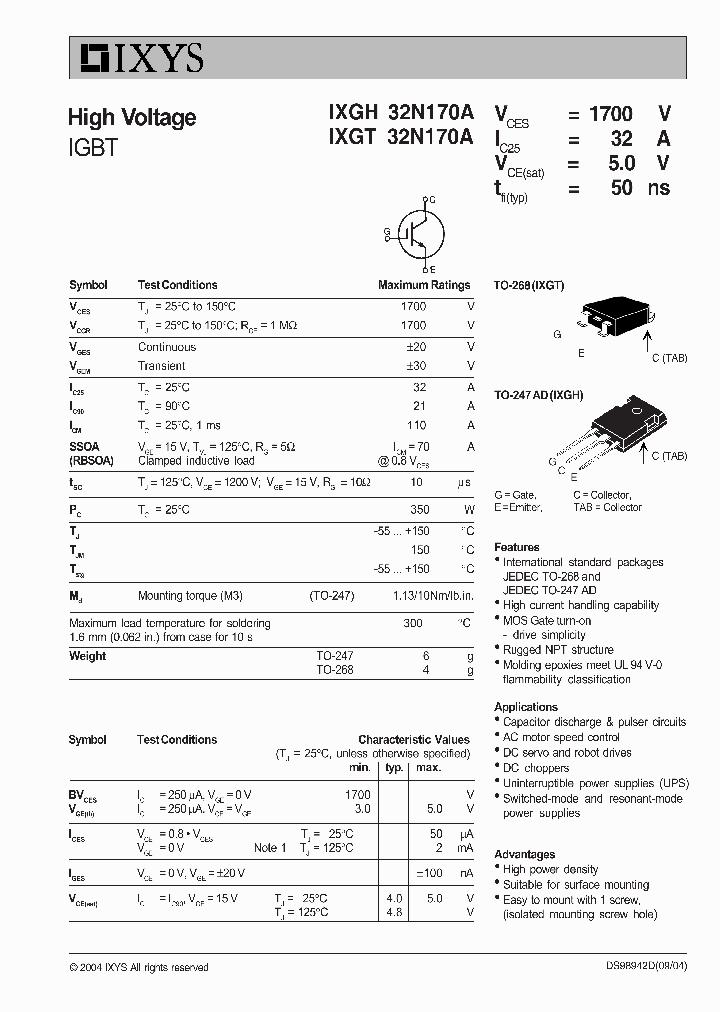 IXGH32N170A_3676656.PDF Datasheet