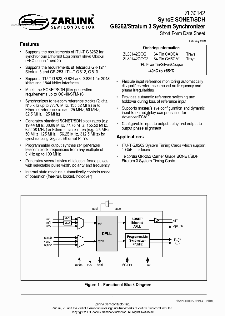 ZL30142_3686274.PDF Datasheet