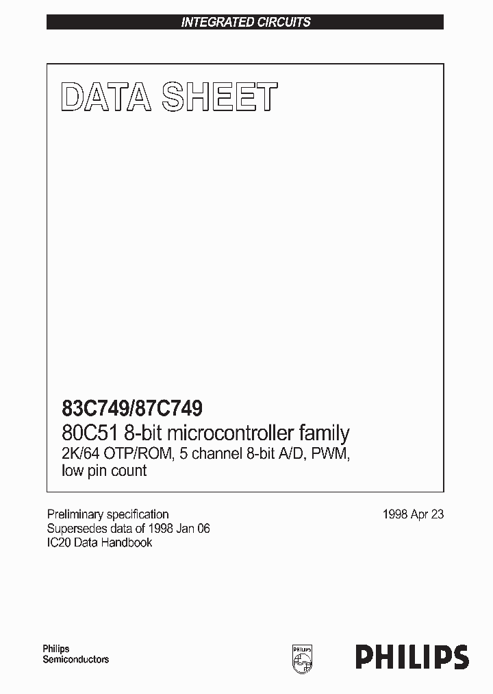 P87C749EBDDB_3690140.PDF Datasheet