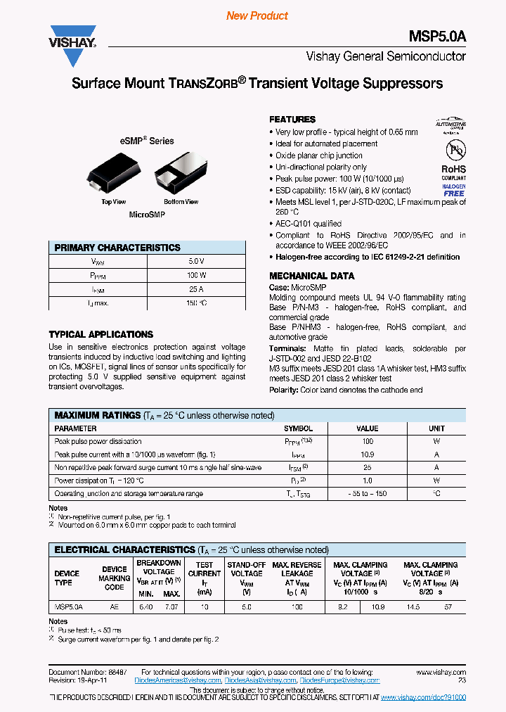 MSP50A11_3690535.PDF Datasheet