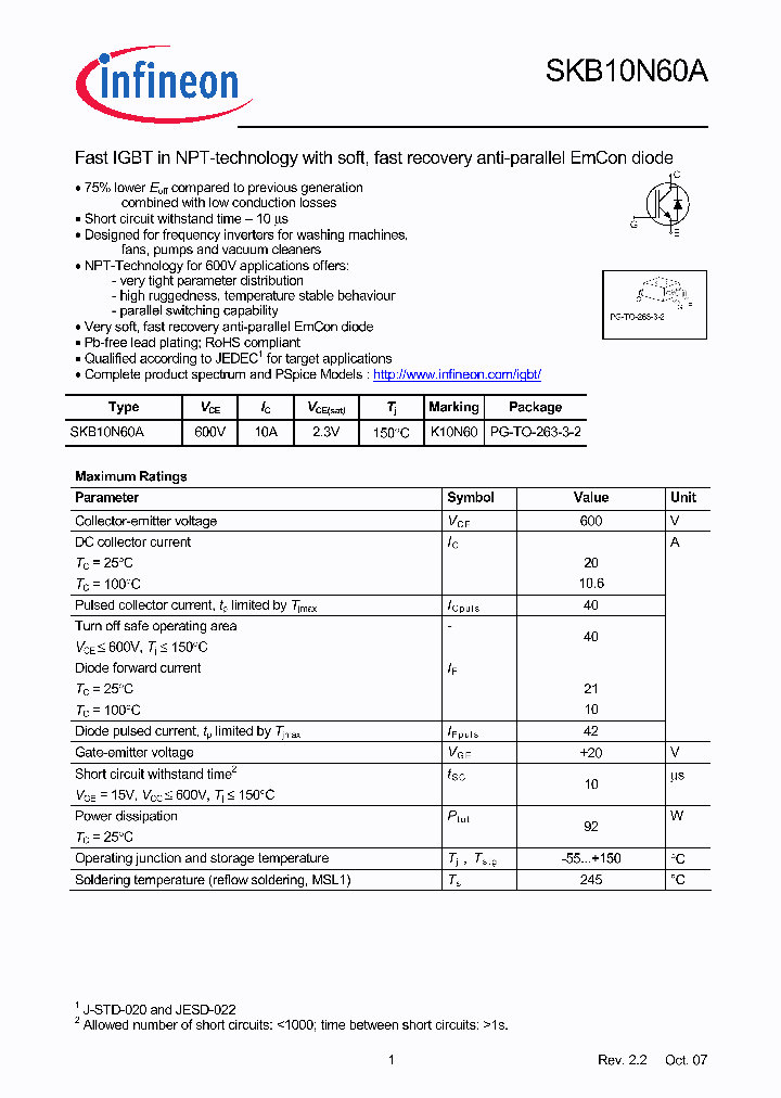 SKB10N60A07_3710858.PDF Datasheet