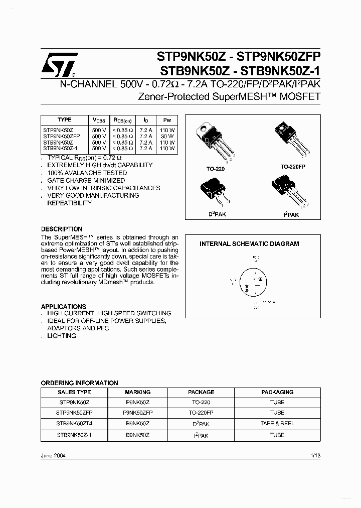 P9NK50Z_3712373.PDF Datasheet