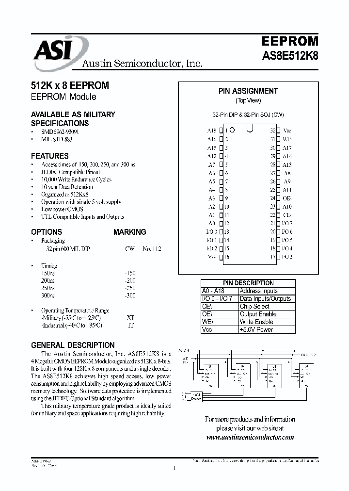 AS8E512K8CW-200HQ_3719816.PDF Datasheet