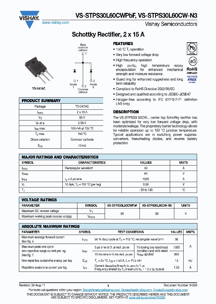 STPS30L60CW-N3_3720170.PDF Datasheet