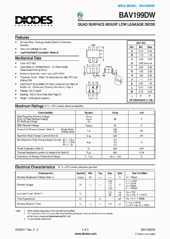 BAV199DW-7-F_3722632.PDF Datasheet