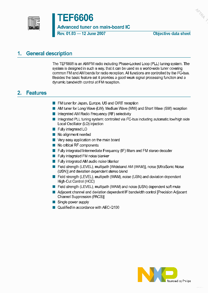 TEF6606_3745615.PDF Datasheet