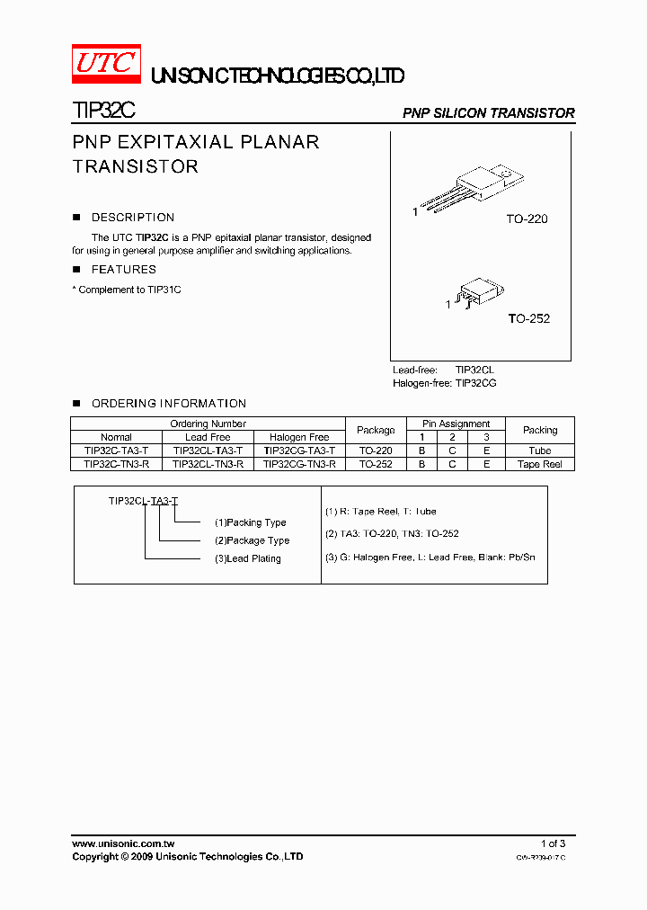 TIP32CG-TA3-T_3770411.PDF Datasheet