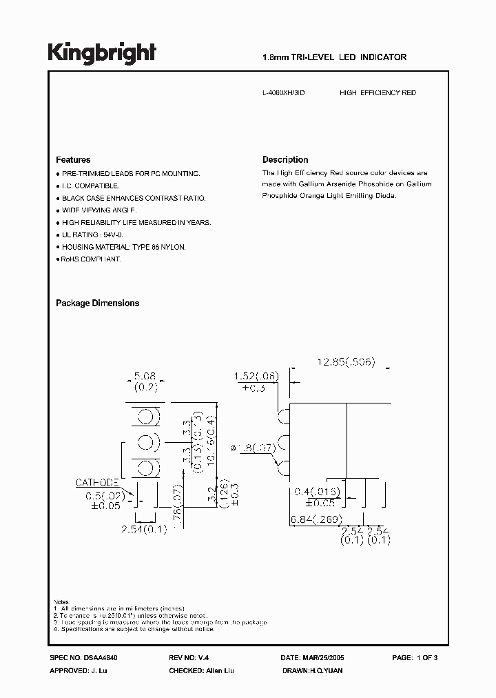 L-4060XH3ID_3745391.PDF Datasheet