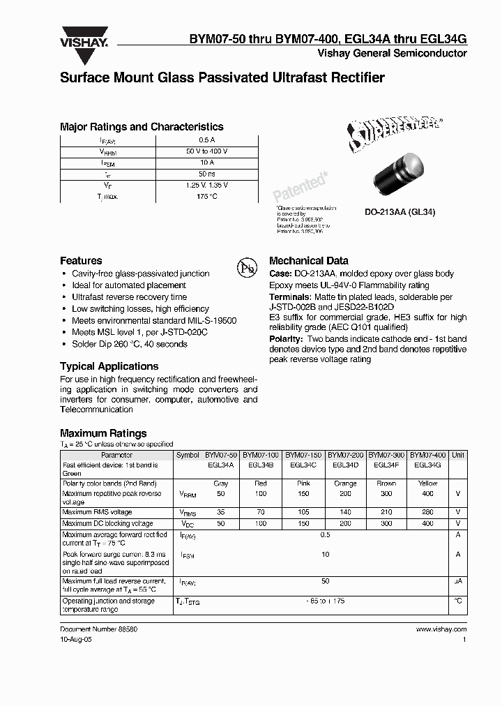 BYM07-100-E3_3753447.PDF Datasheet