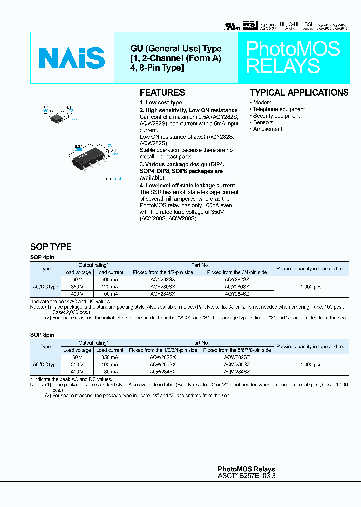 AQY282S_3757250.PDF Datasheet