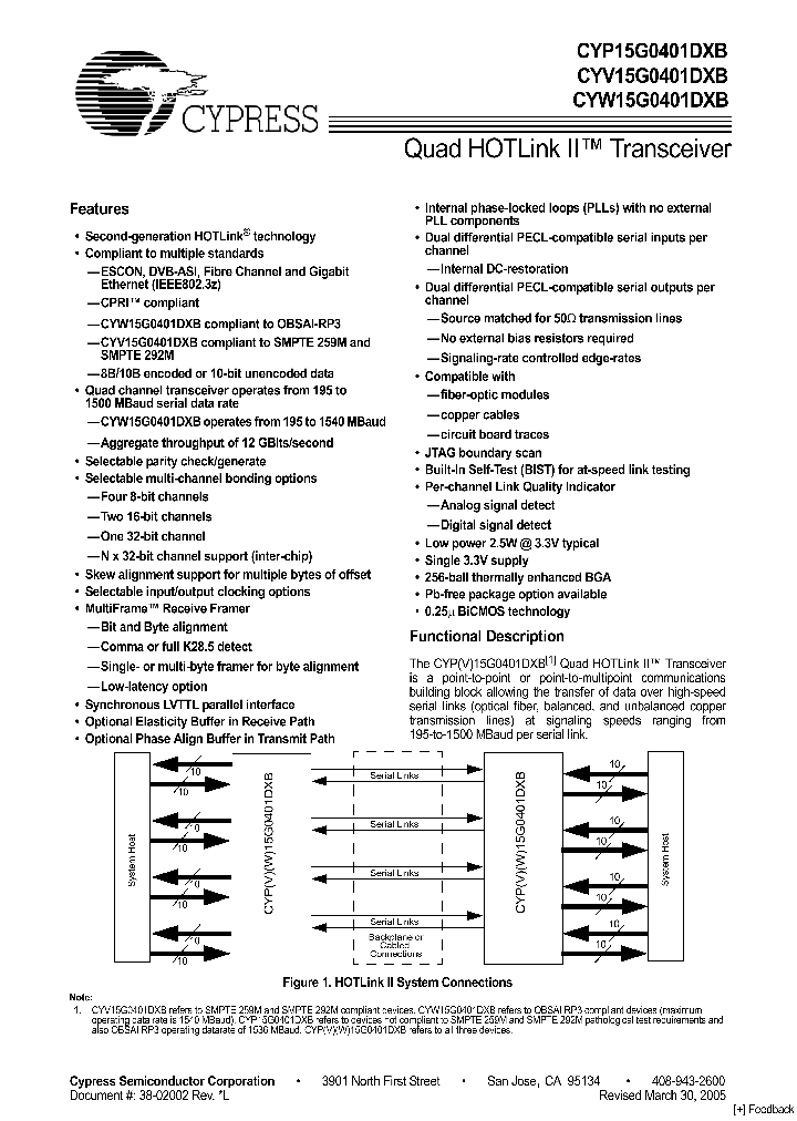 CYV15G0401DXB-BGXI_3758099.PDF Datasheet
