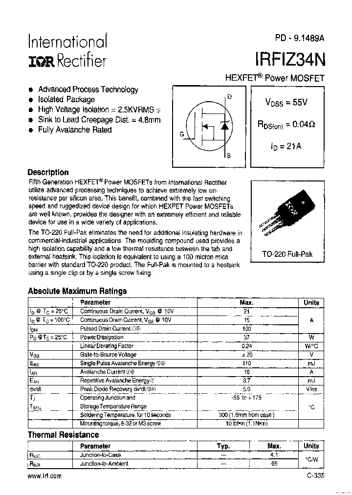 IRFIZ34N-104_3759525.PDF Datasheet