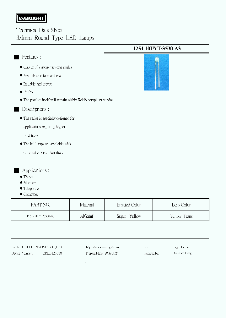 1254-10UYTS530-A3_3757745.PDF Datasheet