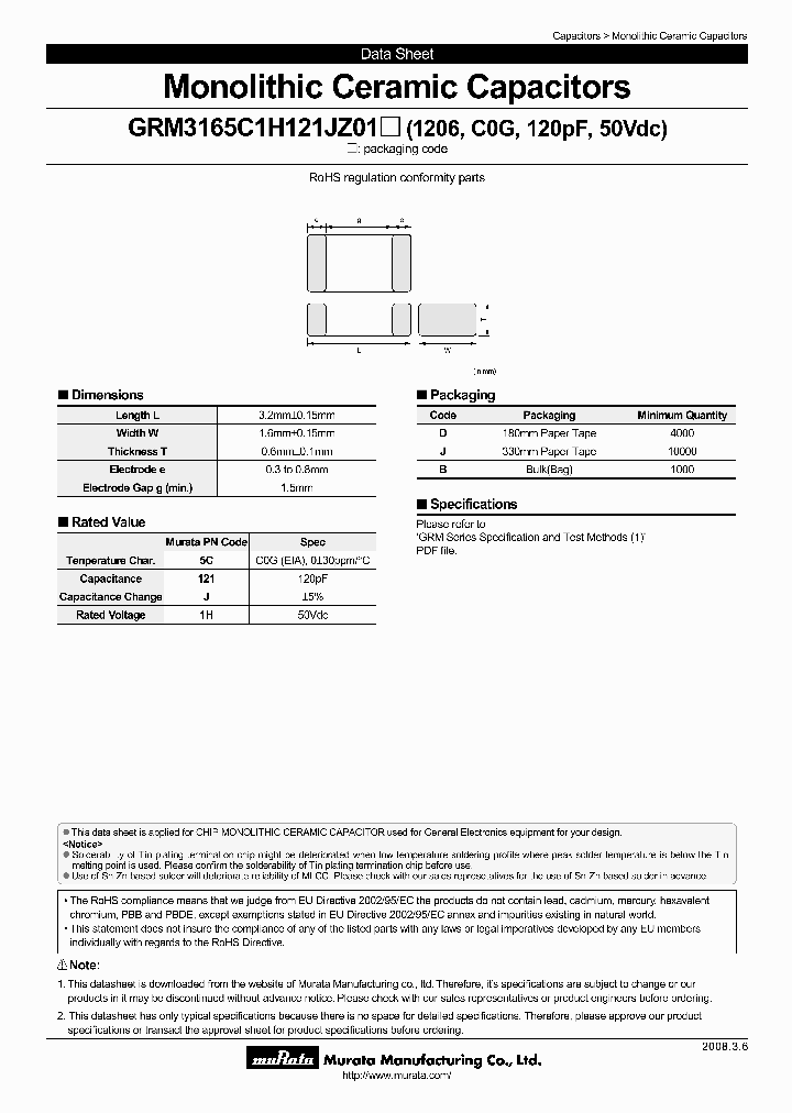 GRM3165C1H121JZ01D_3767448.PDF Datasheet