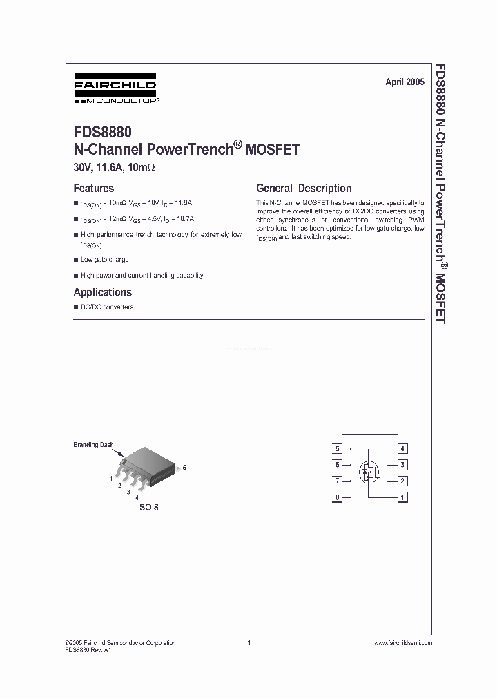 FDS8880_3923947.PDF Datasheet