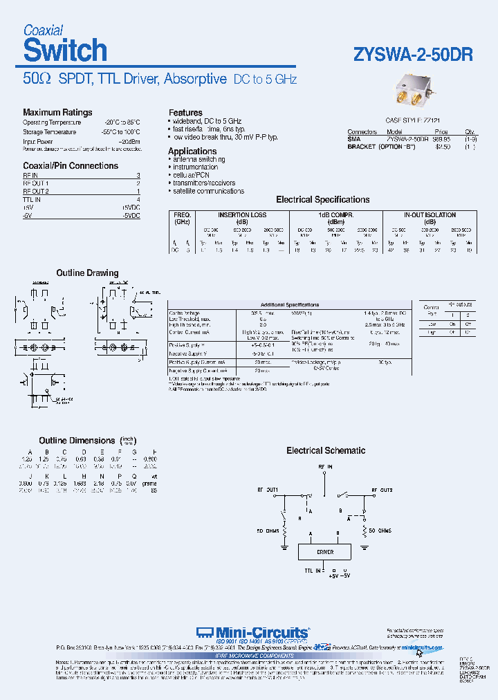 ZYSWA-2-50DRB_3770726.PDF Datasheet