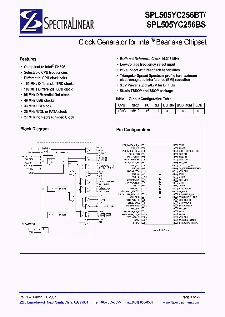 SPL505YC256BTT_3771420.PDF Datasheet