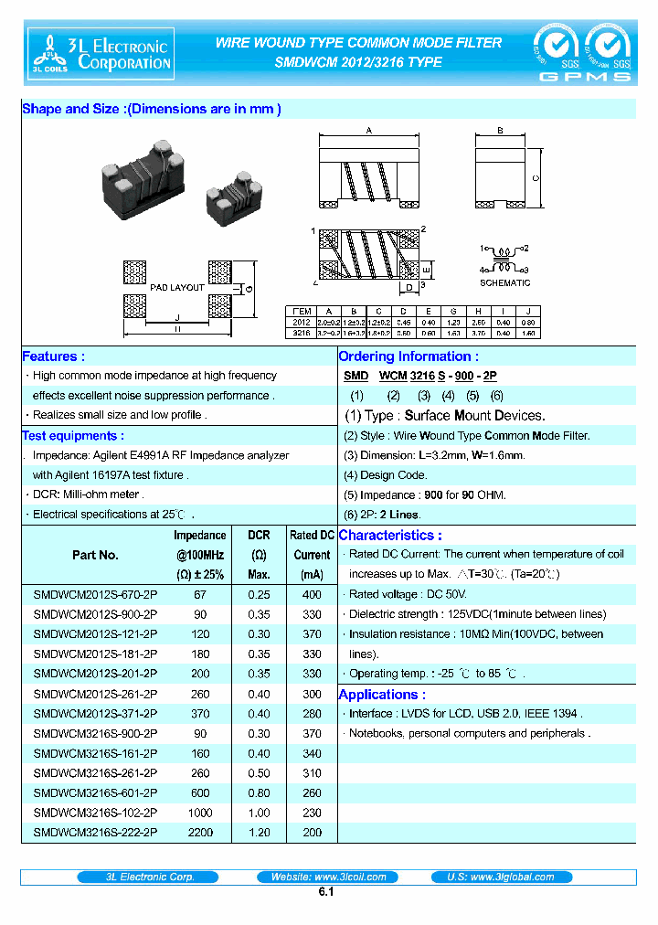 SMDWCM3216S-222-2P_3773770.PDF Datasheet